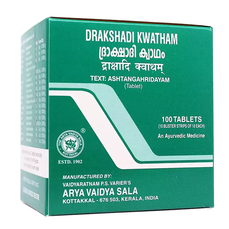 Kottakkal Arya Vaidyasala Drakshadi Kwatham, 100 Tablets-1.webp